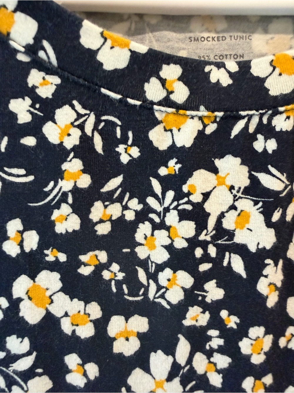 J. Jill Floral Smocked Tunic with Yellow Blooms Size Large - Picture 13 of 14